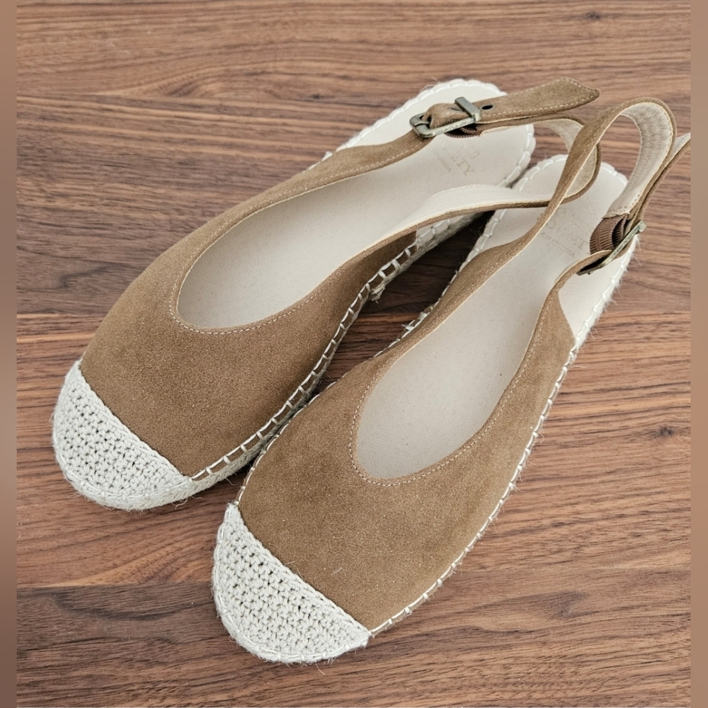 FLASH SALE $10! ONLY 2 HOURS! Vici Brown Espadrille Slingback Flats - Picture 2 of 3